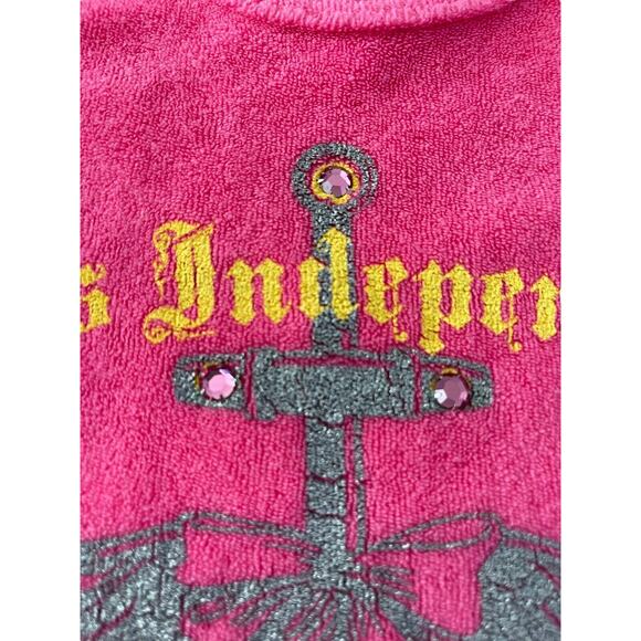 Boutique Childish Girls 5 Pink Terry Swim Beach Coverup Miss Independent #1978 - Picture 4 of 11